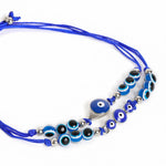 El Regalo 2PCs Evil Eye Rakhi Combo Set for Bhai-Bhabhi or Bhai-Bhatija/Bhatiji- 2 Evil Eye Rakhis with Roli Chanwal, Rakhi Card in Rakhi Gift Box (Option-9)
