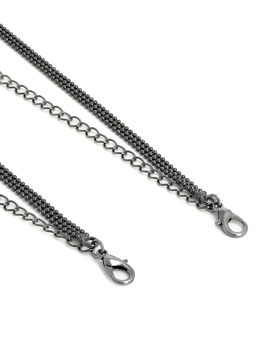 El Regalo Black Metal Anti Allegric Adjustable Bra Straps