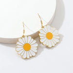El Regalo 1 Pair Daisy Flower Earrings for Girls & Women- Cute Flower Earrings (Style-7)
