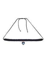 El Regalo Evil Eye Choker Necklace - Handwoven Bohemian Contemporary Evil Eye Macrame Adjustable Choker Necklace for Teen Girls & Women (Evil Eye Choker-3)