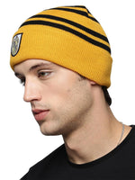 EL REGALO Printed Woolen Beanie Yellow