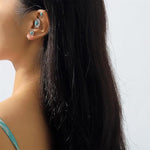 El Regalo 2PCs Turquoise Ear Wrap Crawler Hook Stud Earrings for Women Girls- Long Bar Piercing Ear Cuffs Boho/Bohemian Statement Earrings (Style-2)