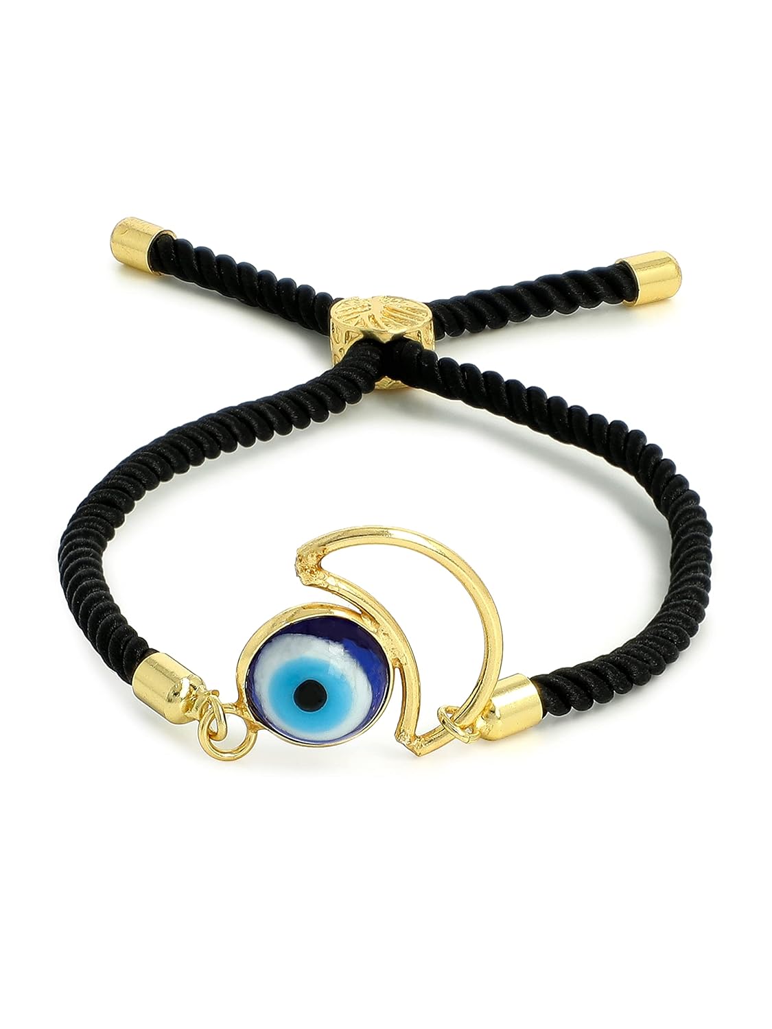 El Regalo Elegant 2 Evil Eye Rakhi Combo with shagun and Raksha Bandhan Card - Lucky Evil Eye Protection Rakhi to Avoid Negative Energies for Brother/Sister-in-Law/Niece or Nephew (Option-1)