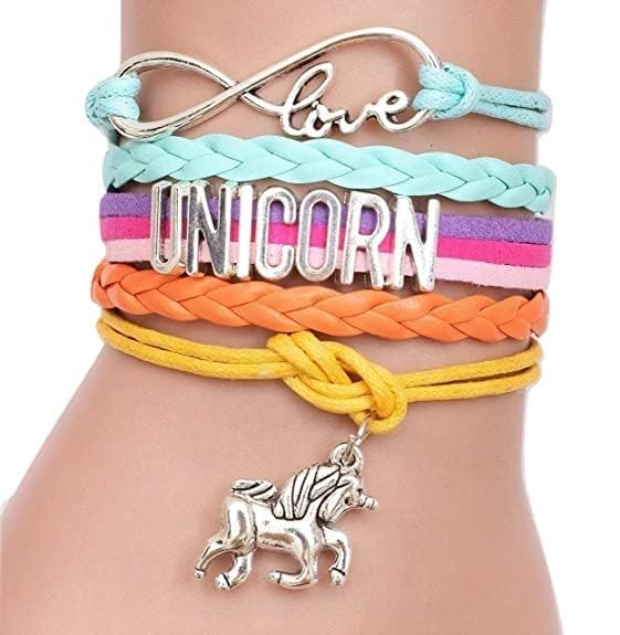 El Regalo Multi-layered Unicorn Infinity Love Charm Rakhi for Brother/Sister/Niece/Nephew with Roli Chawal in Rakhi Gift Box (Unicorn)