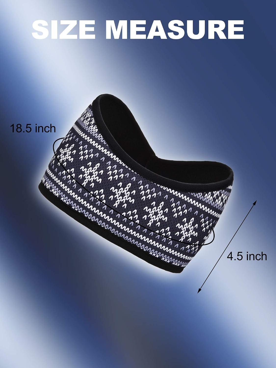 Boao 2 Pieces Ear Warmer Headbands Fleece Winter Headbands for Adult Kids Winter Supplies (Snowman Style)
