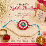 El Regalo Kids Rakhi- Crochet handmade Rakhis for Little Brother/Niece/Nephew with shagun, Rakhi Message Card in Rakhi Gift Box - for Kids/Babies/Toddlers (Captain America Kids Rakhi)