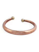 El Regalo 2 PCs Healing Pure Copper Adjustable Unisex Bracelet kada Set for Men & Women - Copper Bracelet for Arthritis Relief