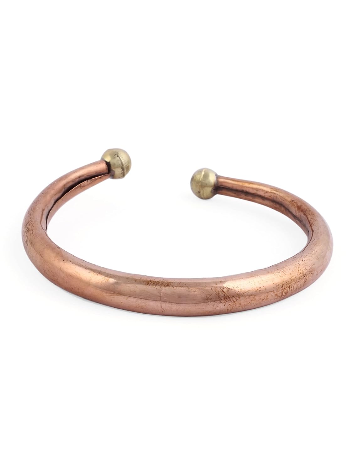El Regalo 2 PCs Healing Pure Copper Adjustable Unisex Bracelet kada Set for Men & Women - Copper Bracelet for Arthritis Relief