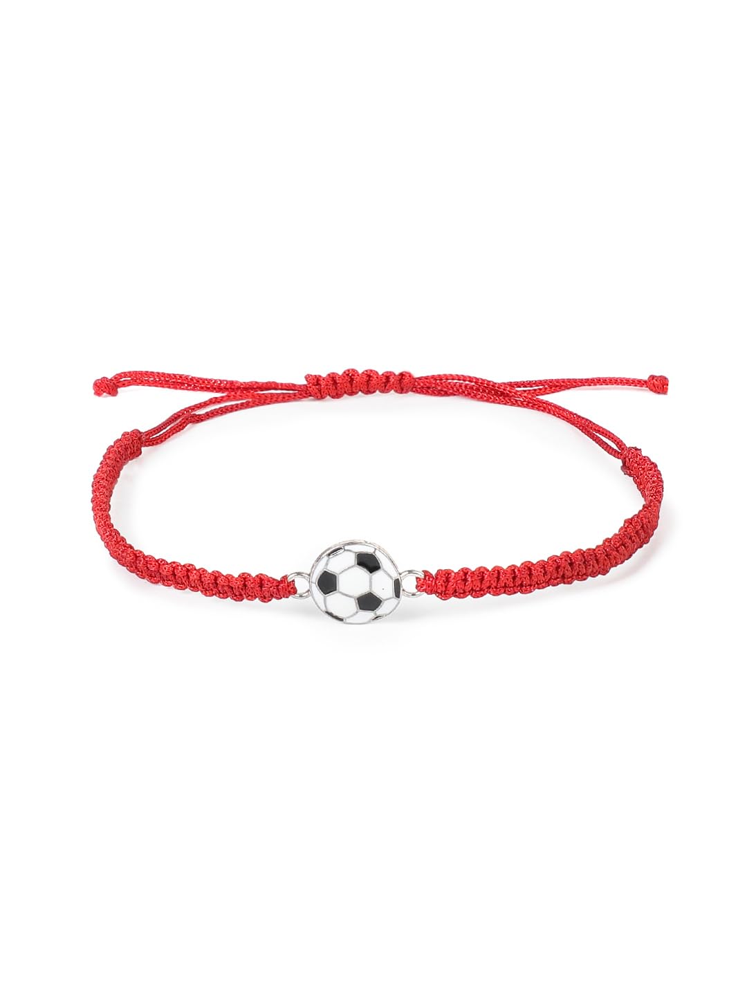 El Regalo 1PC Sports Balls Rakhi for Brother- Cute & Fancy Balls Bracelet Rakhi for Sports Lover Brother with Roli Chawal in Rakhi Gift Box (Soccer Ball)