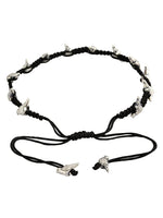 El Regalo 1 PC Boho Macrame Adjustable Oxidized German Silver Bead Nazabattu Anklet for Girls & Women- 1 Leg Bohemian Tribal Thread Anklet (Bird Nazarbattu Anklet)
