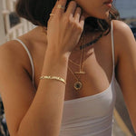 El Regalo Sleek Waterproof Chain Bracelet- Stainless Steel Figaro Cuban Chain for Girls & Women (3mm Width)