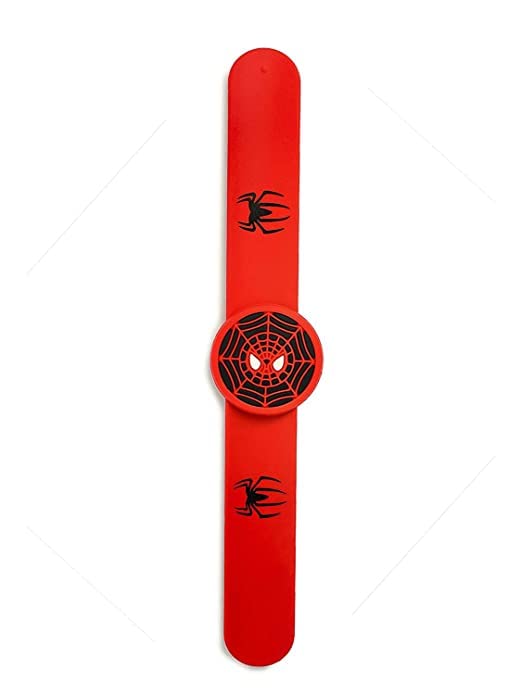 El Regalo 1 PC Superhero Slap Bands Rakhi for Little Brother/Nephew - Super Hero Rakhi Combo with 1 Slap Band Rakhi, shagun & Rakhi Message Card in Rakhi Gift Box (Spiderman Rakhi)