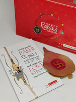 El Regalo Kids Rakhis- beautiful Kids Rakhis for Little Brother/Niece/Nephew with shagun, Rakhi Message Card in Rakhi Gift Box - for Kids/Babies/Toddlers (Tom & Jerry Rakhi)