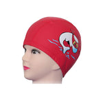 El Regalo 1PC of Cute Kids Dolphin PU Swimming Caps for Girls & Boys- Waterproof, Animal Print Swimming Cap (for Kids 6-12 Years) (Red Fish Swim Cap)