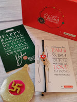 El Regalo 2PCs Heart Evil Eye Rakhi Combo for Brother/Sister-in- Law/Niece or Nephew - Rakhi Combo with Gift Box, shagun & Message Card (Option-1)