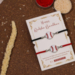 El Regalo Quirky 2PC Sports Rakhi Set for Brother | Rakhis Combo Set for Brother/Niece/Nephew- Kids Rakhi for Sports Lovers Bhai with Roli-Chawal, Message Card in Rakhi Gift Box (Option-3)