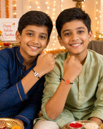 El Regalo Quirky 2PC Sports Rakhi for Kids | 2 Sport Balls Rakhis Combo Set for Brother/Niece/Nephew- Rakhi for Sports Lovers Bhai with Roli-Chawal, Message Card in Rakhi Gift Box (Option-1)