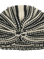 EL REGALO Unisex Kids Cream-Coloured & Black Self Design Beanie