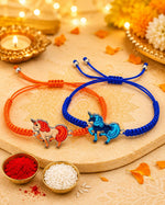 El Regalo 2 Unicorn Rakhis Gift Combo for Littler Brother/Kids beautiful Kids Rakhi Set with 2 Rakhis, shagun & Rakhi Message Card in Gift Box for Brother/Sister/Niece and Nephew (Option-5)