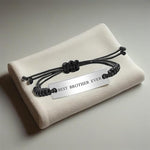 El Regalo "Best Brother Ever Bracelet Rakhi- Minimalist Stainless Steel Brother Charm Bracelet with Roli Chanwal, Message Card in Rakshabandhan Box