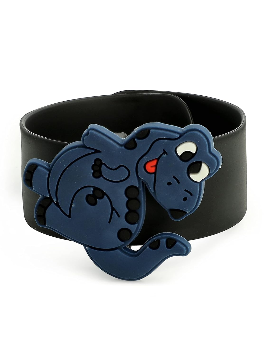 El Regalo 2 PCs Dinosaurs Snap Wrist Slap Bands | Silicone Dinosaurs Wristband Kids Party Favors Slap Bands for Kids (Option -3)