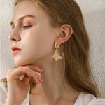 El Regalo 3 Pairs Fancy, Cute Butterfly Earrings for Girls & Women - Fashion Enamalled/Butterfly CZ Hypoallergenic & Nickel Free Earrings for Kids, Teen Girls & Women (CZ Butterfly Hoop Earrings)