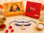 El Regalo Evil Eye CZ Heart Bracelet Rakhi for Brother
