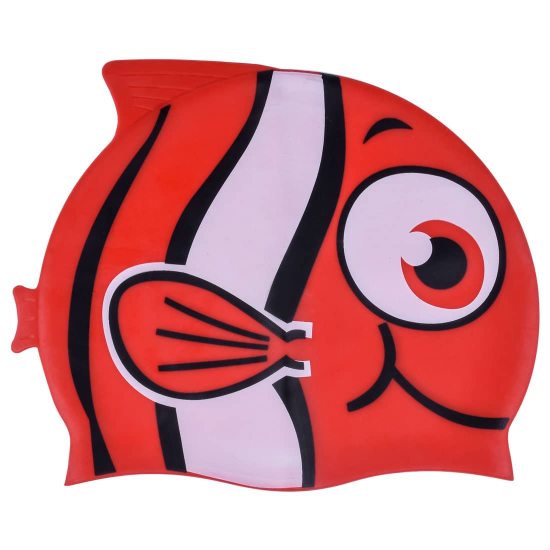 El Regalo 4 PCs Cartoon Fish Swimming Caps Combo for Kids/Girls/Boys/Teens (4-16 Years Age Group)- Silicone Waterproof Stretchy Swimming Caps for Girls Boys for Long & Short Hair