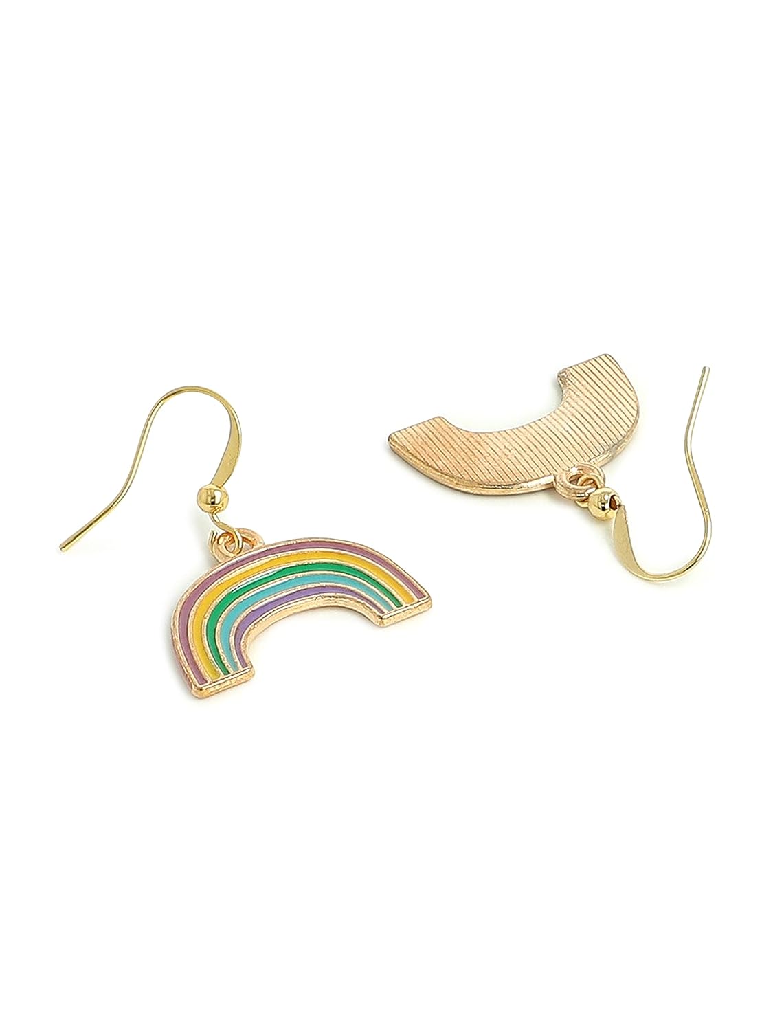 El Regalo 2 Pairs Girls Earring- Hypoallergenic Unicorns & Rainbow Enamel Dangle Earrings for Kids/Girls/Teens & Women (Option -2)