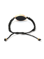 El Regalo Unisex Evil Eye Druzy Handmade Adjustable Macrame Bracelet for Girls/Boys/Men/Women | Evil Eye Adjustable Bracelets Jewelry for All (1 Black)