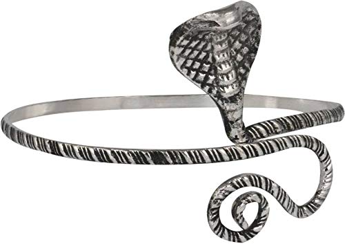 El Regalo Oxidized German Silver Snake Armlet/Arm-bracelet/Bajuband for Girls & Women | Serpent Arm Bracelet