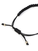 El Regalo 1PC Elegant Heart Bracelet Rakhi for Brother/Bhai with Roli-Chawal & Rakhi Gift Box - Handwoven, Minimalist Design & Beautifully Packed (Black)