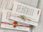 El Regalo 2 PCs Kids Rakhis Combo Set - beautiful 2 Kids Rakhis Set with shagun, Rakhi Message Card in Rakhi Gift Box for Little Brother/Niece/Nephew (Spiderman & Tom Jerry Rakhi)