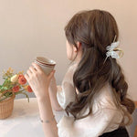 El Regalo Fancy Large Shark Hair Clutcher Clip - Metal Rhinestone Crystals Butterfly Hair Claw for Women - Wedding/Party Hair Accessories