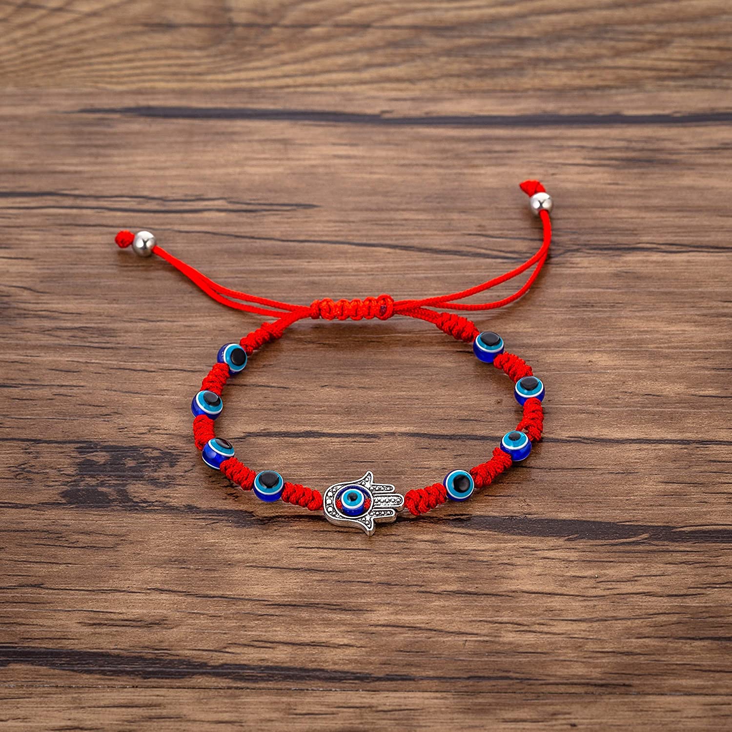 El Regalo Lucky Evil Eye Braided Adjustable Strand Macrame Bracelet for Unisex Adult