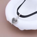 El Regalo Elegant Pendant Choker Necklace for Girls & Women- Stylish CZ Heart, Pearl, Cat, Bee & Flower Pendant Necklace (CZ Heart)