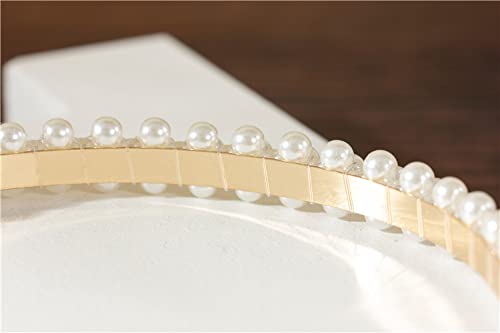 El Regalo 3 PCs Pearl Hairband & Pearl Hair Clips Combo | Decoration Hair Band Headband for Kids, Girls and women | Bridal Fancy Party Wedding Pearls Hairbands & Clips (Style-2)