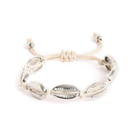 El Regalo 1 PC Metal Cowrie Shell Anklet/Bracelet for Girls & Women- Bohemian Adjustable Anklet/Bracelet Hand-woven for Girl Women (Style-2)