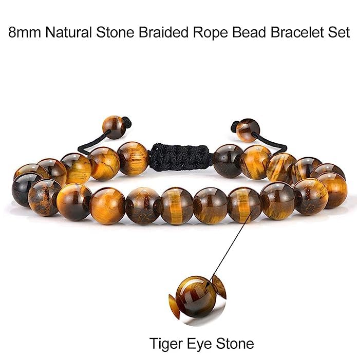 El Regalo Natural Stones Bracelet Rakhi for Brother- Handmade Rakhi with Roli Chawal Shagun, Message Card in Rakhi Gift box for Bhaiya/Bhai/Brother (Option-2)