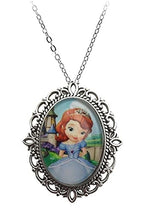 El Regalo 2 PCs Girls Princess Necklaces | Elsa/Sofia Princess Pendant Necklaces combo Jewelry Set for Girls/Kids/Toddlers