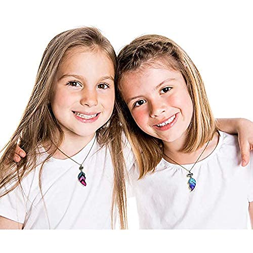 El Regalo 2 Pcs Best-Friend (Bf) Magnetic Heart Pendant Necklace Set For Girls/Sisters/Besties