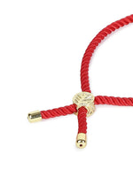 El Regalo Name Initials Evil Eye Bracelet Rakhi for Brother- Name Letter CZ Rakhi with Roli Chawal, Message Card in Rakshabandhan Box for Bhai (Red- E)