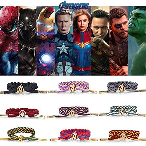 El Regalo Super Hero Braided Bracelet Wristband for Girls & Boys (Yellow & Red)