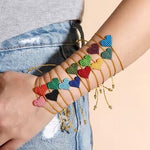 El Regalo Simple Heart Bracelet Rakhi for Brother - Handwoven Adjustable Macrame Rakhi with Roli Chawal | Minimalist Rakshabandhan Bracelet for Bhai in Elegant Rakshabandhan Box (Toasted Caremel)