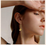 El Regalo Stainless Steel Ati Tarnish- NO RUST Earrings- Rose Gold Plated Stainless Steel Cute Stud Earrings for Women/Girls (Butterfly Tassels Earrings)