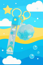 El Regalo 1PC Liquid Filled Keychains for Kids & Teens - Cute Colorful Water Motion Keyrings for Backpack, Purse & Keys - Fun Moving Liquid Design (Style-5)