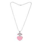 El Regalo 2 PCs Best Friend BFF Enamel Hearts Unisex Pendant Necklaces Set for Kids/Girls/Boys/Besties/Soul Sisters (Option-2)