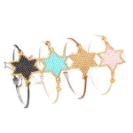 El Regalo Designer Rakhi for Bhai- Miyuki Seed Beads Star Rakhi for shagun, Rakhi Card in Rakhi Gift Box