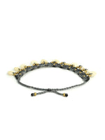 El Regalo 1 PC Boho Anklet- Cowrie Shell & Brass Charms Macrame Adjustable Bead Anklet for Girls & Women- 1 Leg Fashion Barefoot Anklets (Grey Flat Shell Anklet)