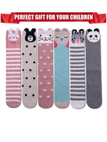 EL REGALO Kids Pack Of 6 Patterned Knee-Length Socks